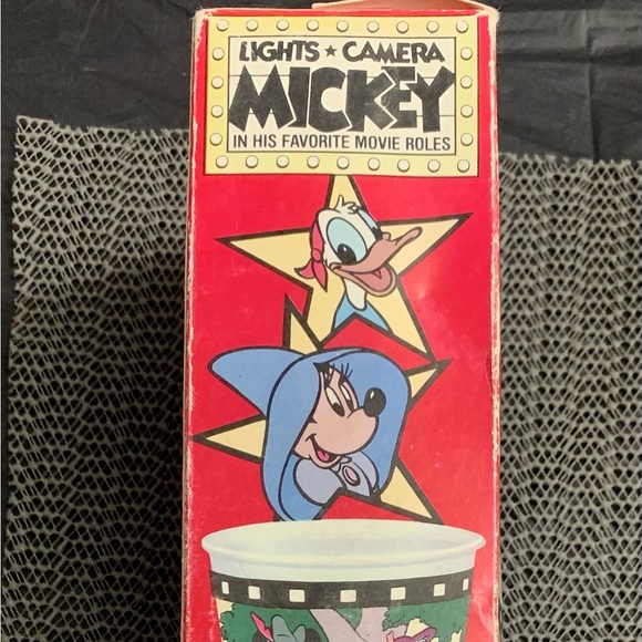 Vintage Dixie Disney Mickey Light Camera Movie 3oz Paper Cups 100ct New 1987 NOS - Picture 4 of 6
